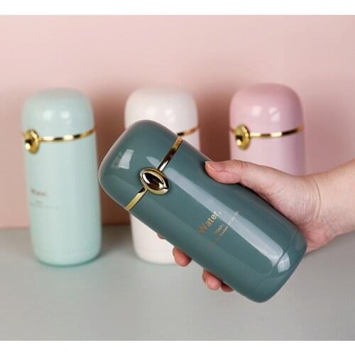 280ML Mini Stainless Steel Thermos Water Bottle Coffee Tea Milk Insulated Tumbler Bottle Travel Drink Mug Small Thermal Cup