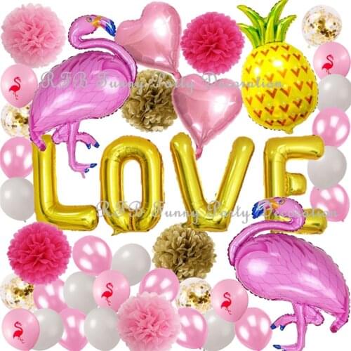 Flamingo Party Decoration Set Romantic Wedding Independence Day Bridal Shower Anniversary Engagement Party Decoration Supplies