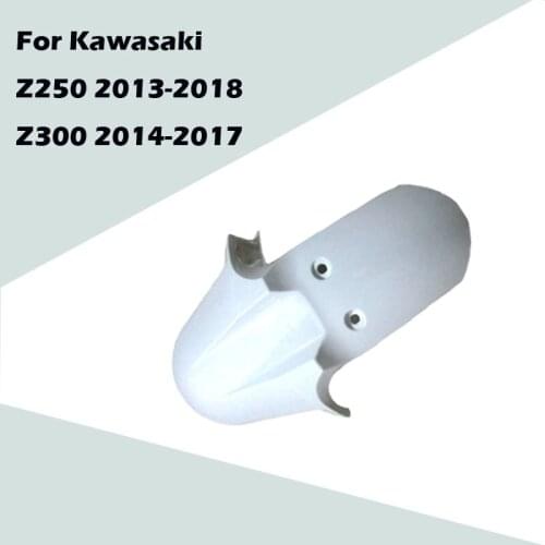 For Kawasaki Z250 2013-2018 Z300 2014-2017 Motorcycle Accessories Unpainted Front Mudguard ABS Injection Fairing