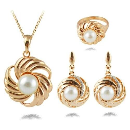 JS S177 2015 New Arrival Pearl Accessories Sets High Quality Bridal Jewelry Sets Nickel Free Elegant Women Jewelry Wholesale