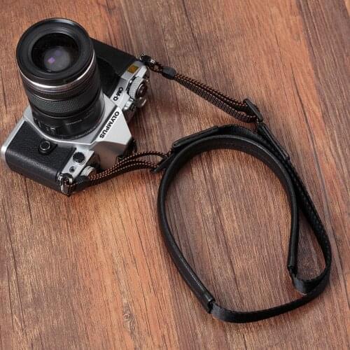 Original Genuine Leather +Webbing Handmade Camera Shoulder Strap Neck Belt for Canon/Nikon/Sony/Panasonic/Sigma/Olympus/Fuji