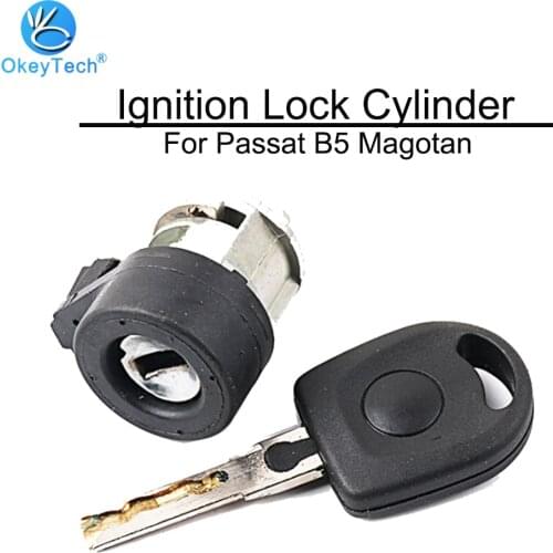 OkeyTech Car Key Ignition Lock Switch Replacement Anti-theft Lock Barrel Cylinder For V W Passat B5 Bora Polo for Magotan Set