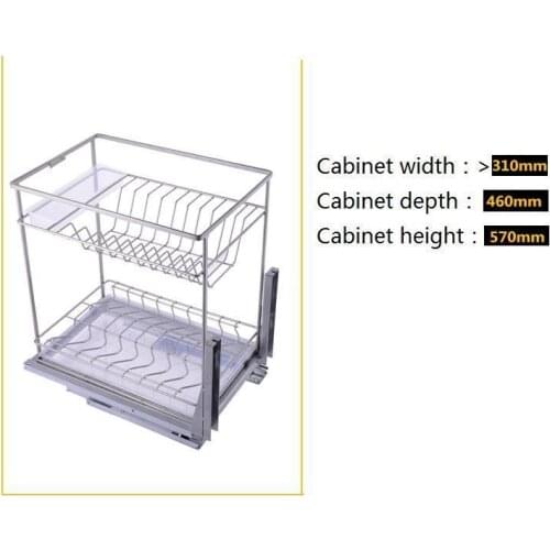 Armario De Cosina Dish Rack Pantry Stainless Steel Organizer Cuisine Cozinha Kitchen Cabinet Cestas Para Organizar Basket