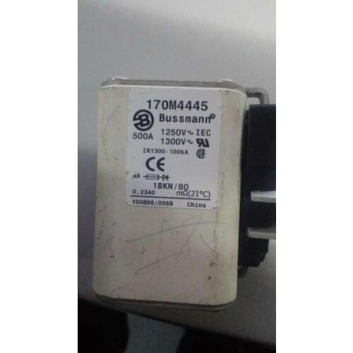 Fuses: 170M4442 350A 1250V / 170M4443 400A / 170M4444 450A 1250V aR