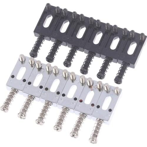 6 Roller Vibrato Bridge Pull String Code Electric Guitar Saddle For The Stratocaster Telecaster Electric Guitar Accessories