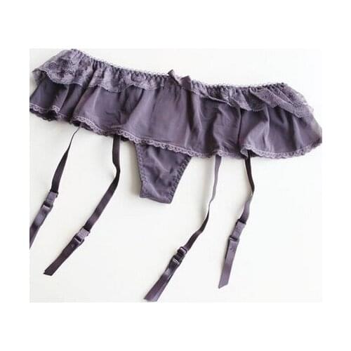 Sexy carbon belts sexy gauze T culottes fashion one-piece sock clip