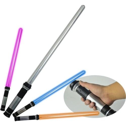 2-in-1 Lightsaber Creative LED Flashing Sword Cosplay Prop Funny Laser Sword Toy with Sound Luminous Children Toy