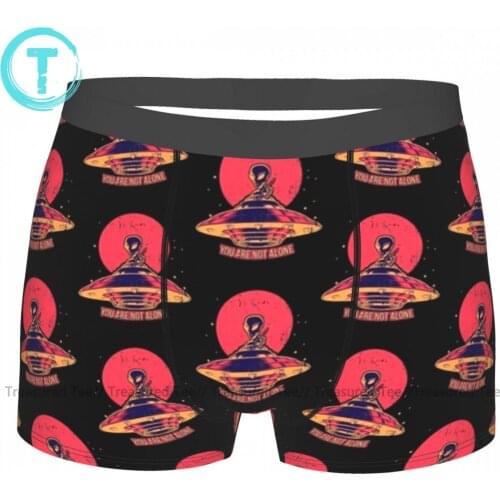 Alien Underwear Funny Trenky Design Trunk Polyester Sublimation Boy Boxer Brief