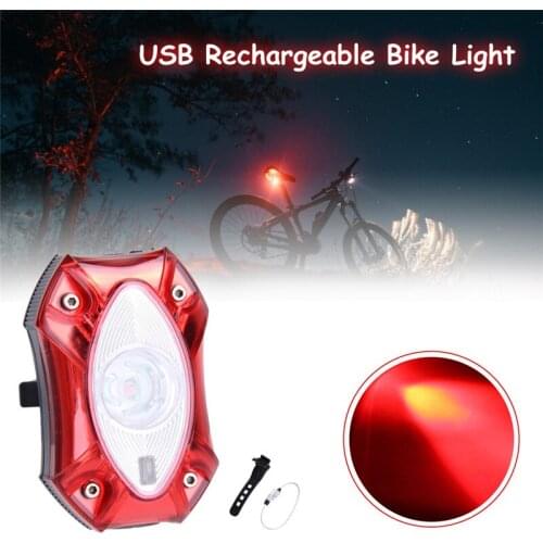 Bicycle Taillight Bicycle Light Waterproof Rear Tail Light LED USB Style or Battery Style Bike Cycling Portable Light