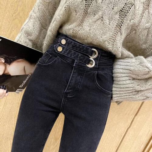 High Waist Women Jeans Stretch Skinny Jeans Woman Push Up Washed Jean Femme 2020 Mom Jeans for women Denim Vintage Plus size