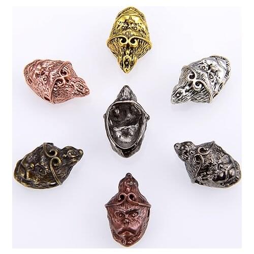 10PCS/package Wholesale Monkey King Head Guru Muzhu Beads Fashion Prayer Mala Jewelry Accessories Making