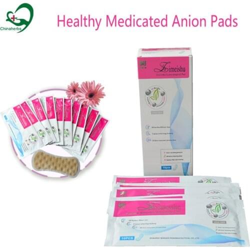 40 pieces/4 Packs Silver-ion Sanitary Pad Napkin Swabs Women Healthy Medicated Anion Pads Women Care Gynecological Pad Strip