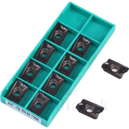 APKT1705 PER-EM TT9080 Carbide Insert milling tool insert CNCLathe tool milling cutter tool APKT1705 PER-EM TT9030 Turning Tool