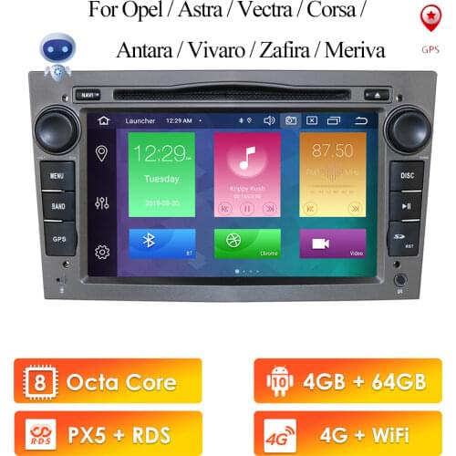 4G+46G Android 10.0 2 Din Car Gps for opel Vauxhall Astra H Vectra Antara Zafira Corsa Vivaro Meriva Veda Dvd Player