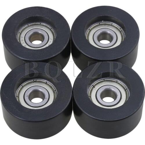 BQLZR 4pcs 626ZZ BQLZR D4.0xd0.8xT2.0cm Guide Sealed Pulley Ball Bearing Wheel