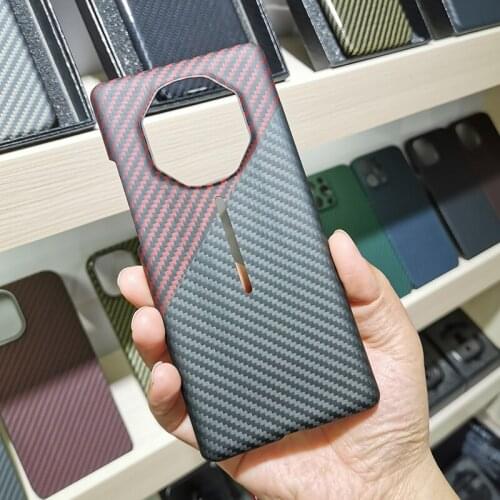 CF Skin Carbon fiber phone case For HUAWEI Mate40 RS Super light, thin, high strength protective shell Aramid fiber material