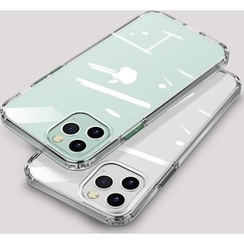 For iPhone 12 Pro Max Wlons Nature Crystal Clear Soft Silicone Drop Tested Shockproof Case for iPhone12 Pro Max Protection Cover