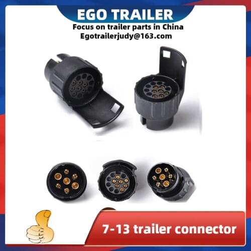 Europe 12V 7-13 Pin Plastic Socket Plug Car Styling Electrical Plug Camping RV Caravan Adapter Caravan Accessories