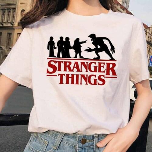 Stranger Things 3 women Eleven Upside Down friend female femme tee shirts t shirt funny tshirt Printed t-shirt grunge Harajuku