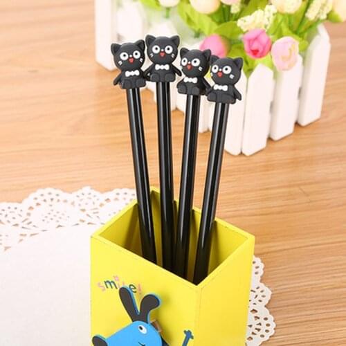Cat Gel Pen 0.5mm Kawaii Stationery Gel Pens Novelty Student Cute Pens Cute Cartoon Writing Pens Kawaii School Supplies