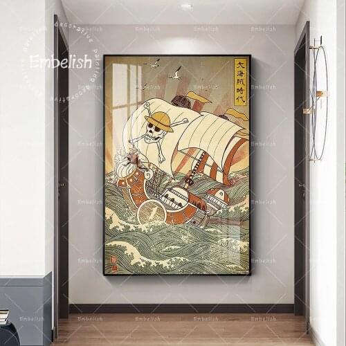 Embelish Famous Artworks Sailing Boat On The Sea Landscape HD Print On Canvas Paintings For Living Room Home Decor Wall Pictures