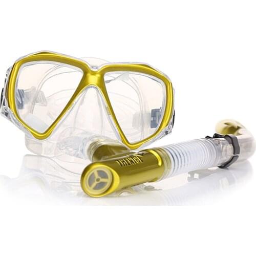 Adult Dive Mask Swimming Tube Anti Fog Underwater Scuba Snorkeling Goggles Glasses Respiratory Masks Professional Dive Equipment