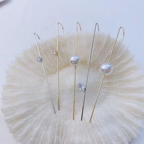 Fashion Korean style Ear Wrap Crawler Hook Earrings Exquisite Piercing Earring Street Popular Hip Hop Ear Jewelry Simple to wear