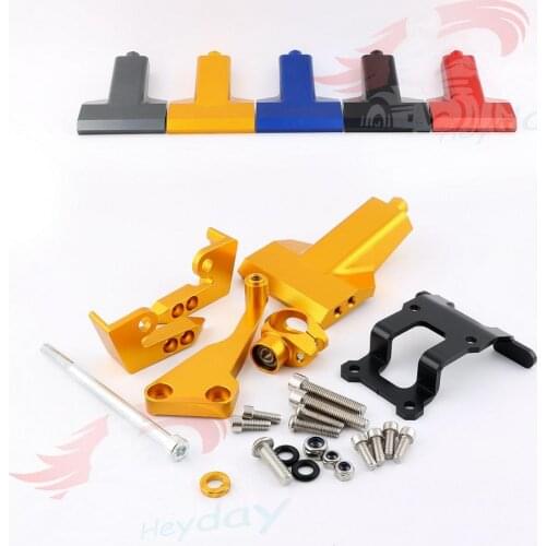 CNC Motorcycles Adjustable Steering Stabilize Damper Bracket Mount Support Kits For YAMAHA MT 07 FZ-07 mt07 fz07 2014-2016 2017