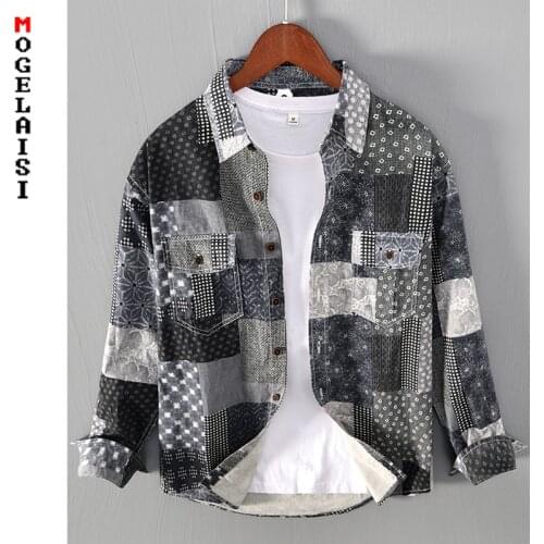 2021 2022 Fashion plaid shirt men 100% cotton long sleeve tops Oversized shirt for mens clothing Autumn New 1255