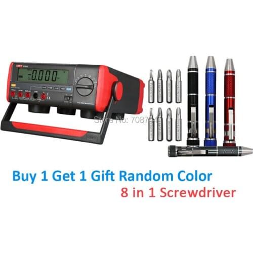 UNI-T UT803 UT-803 Bench Top Digital Multimeter 1000V 10A Volt Amp Ohm Capacitance Temp Tester
