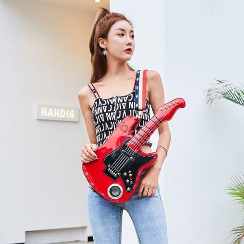 26x54CM New Style Personalized Guitar Bag Fashion Creative Bag Can Play Music a6936