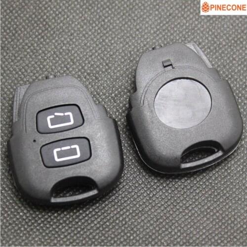 PINECONE Key Case for Zhonghua Coupe Junjie Car Key 2 Buttons Replacement Remote Key Shell Fob With Rubber Buttons
