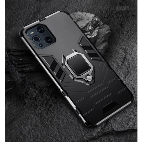 Bracket Shockproof Finger Ring Armor Case for OPPO Find X3 Pro Lite NEO X2 A54 A74 A94 A53 A93 A95 Reno 4Z SE 5Z 3 F19 Plus