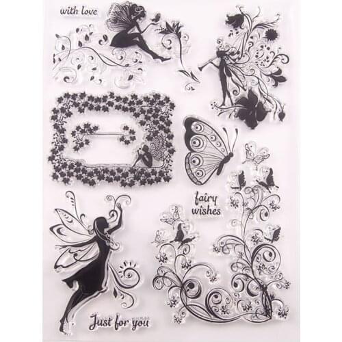 Fairy Transparent Silicone Clear Stamp For Scrapbooking DIY Craft Decoration Soft Stamp Kids Stationery