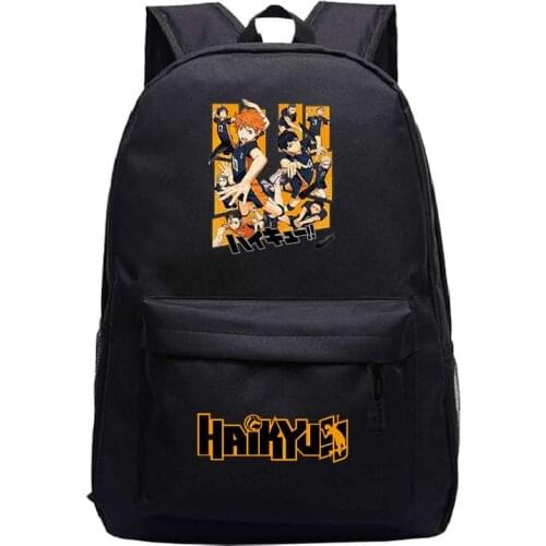 Anime Manga Haikyuu Laptop Backpack Women Girls School Backpacks Bag Anime Bookbag Schoolbag Mochilas Haikyuu Print Bags Plecak