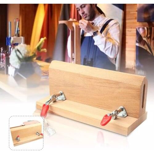 DIY Improved Sewing Wooden Leather Craft Clamp Horizontal Leather Retaining Stitching Clip Leather Craft Wooden Clamp