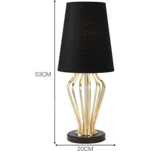 SGROW Modern Metal Desk Light Simple Study Abajur para sala Black Cloth Lampshade Table Lamp For Bedroom Dining Study Lampara