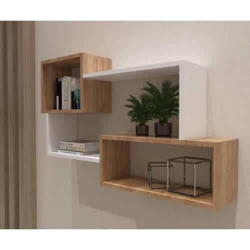 Stylishly Designed Wall Shelf 1st Class Mdf White Savannah