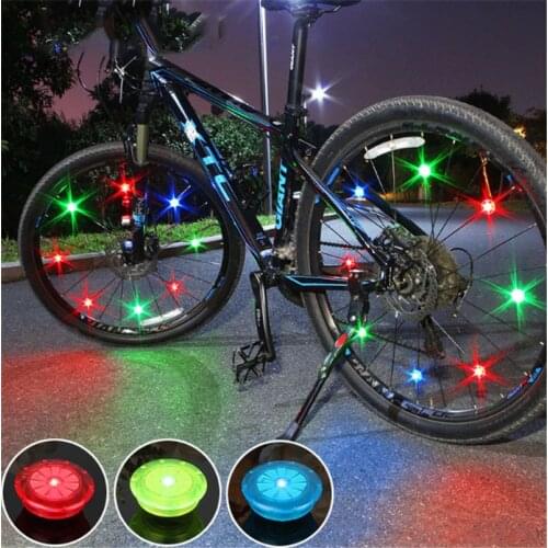 1 Pc Bicycle Light Bike Light Tyre Valve Caps Wheel Spokes with Batteries LED Bike Lights Mountain Road Bike Bicycle Accessories