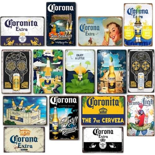 Vintage Metal Sign Bar Pub Restaurant Wall Tin Sign Decor Classic Beer Poster Shabby Cafe Art Painting Wall Decor Plate Plaques