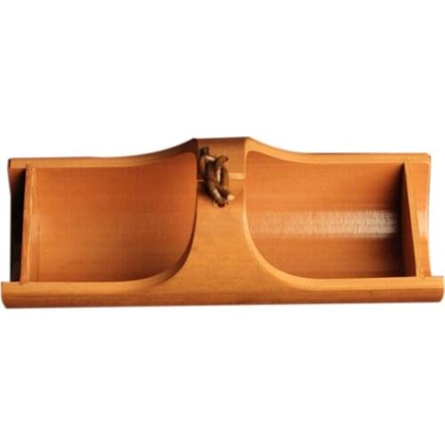 Natural Bamboo Vintage Decorative Trays for Food,Japanese Style Food Plate Ship Type Refreshment Tray Fruit Basket