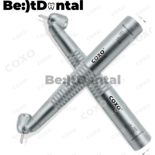 COXO CX207-G 45 Degree Optical Handpiece Optical Fiber Illumination High Speed Turbine Coxo Handpiece with Kavo Coupler