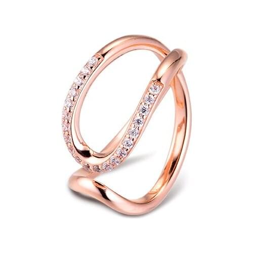 Wrapped Open Infinity Ring 925 Sterling silver Jewelry Rings For Woman European Style Silver Rings For Jewelry Making