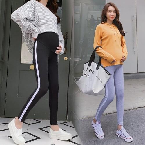 Women Pants Spring Casual Maternity Legging Elastic Waist Belly Sports Legging Clothes For Pregnant Women Pregnancy Pencil Pants