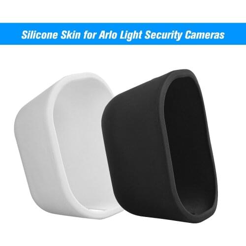 1 Pack Silicone Skin for Arlo Light Security Cameras Outdoor Weatherproof UV-resistant Case Black/White