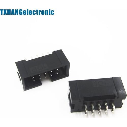 20PCS 2.54mm 2x5 Pin 10 Pin Straight Male Shrouded header IDC Socket NEW