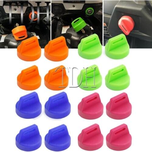 2000-2017 4pc ATV/UTV Keyswitch Rubber Igntion Key Cover Case For Polaris Sportsman Scrambler Trail Boss Magnum RZR XP Quad Car