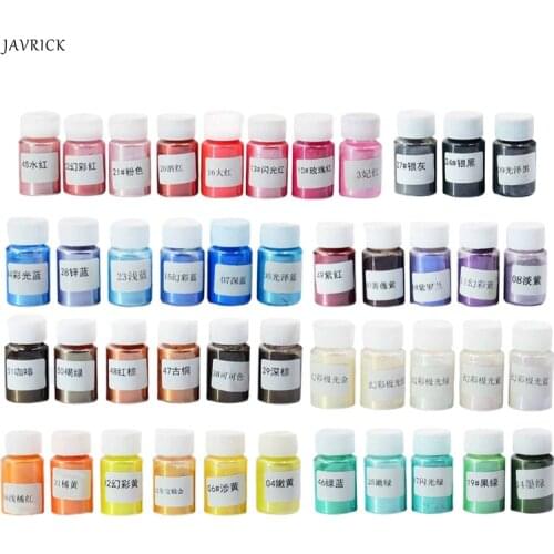 3/5/6/8Bottles Cosmetic Grade Pearlescent Natural Mica Mineral Powder Epoxy Resin Dye Pearl Pigment DIY Jewelry Craft