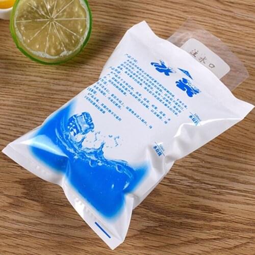 5pcs Ice Packs Reusable Water Injection Icing Gel Cooler Bag for Food Drinks Keep Fresh Bags Pain Swelling Relieving Ice Packs
