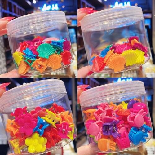 50 Pcs/Box Cute Girls Women Flower Crown Animals Baby Hair Claws Children Hairpins Hair Clips Kid Hair Accessories Set